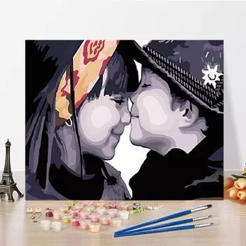 DIY картина по номерам искусство цифры живопись украшение дома хобби ремесла цифровая картина маслом 40x50cm no frame