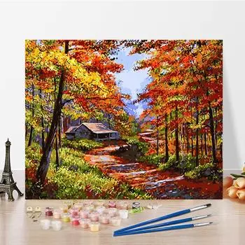 DIY Картина по номерам Искусство Хобби Украшение дома Числа Живопись Ремесла Цифровая картина маслом 40x50cm no frame