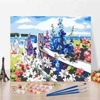 DIY Картина по номерам Искусство Хобби Живопись по номерам Цифровая картина маслом Украшение дома Ремесла 40x50cm no frame