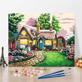 DIY Картина по номерам Искусство Ремесла Цифровая картина маслом Цифры Картина Украшение дома Хобби 40x50cm no frame