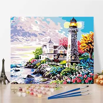 DIY картина по номерам искусство ремесла цифры живопись хобби украшение дома цифровая картина маслом 40x50cm no frame