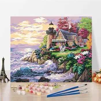 DIY Картина по номерам Искусство Ремесла Хобби Украшение дома Цифровая картина маслом Живопись по номерам 40x50cm no frame