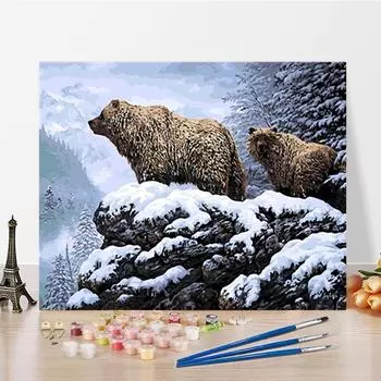 DIY Картина по номерам Искусство Ремесла Украшение дома Хобби Живопись по номерам Цифровая картина маслом 40x50cm no frame