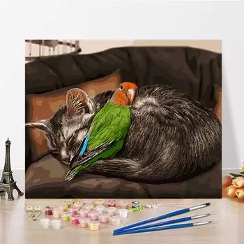 DIY картина по номерам искусство ремесла украшения дома цифры живопись цифровая живопись маслом хобби 40x50cm no frame