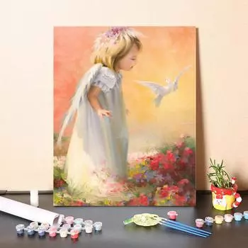 DIY картина по номерам искусство украшения дома цифровая картина маслом холст номера картина маслом 40x50cm no frame