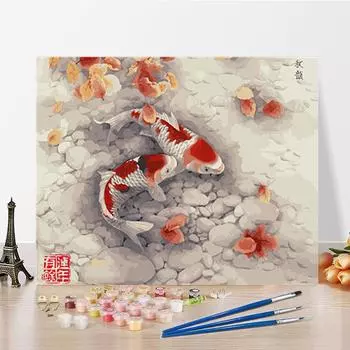 DIY картина по номерам искусство украшения дома цифры живопись цифровая живопись маслом хобби ремесла 40x50cm no frame