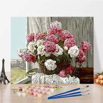 DIY картина по номерам искусство украшения дома цифровая живопись маслом хобби ремесла живопись по номерам 40x50cm no frame