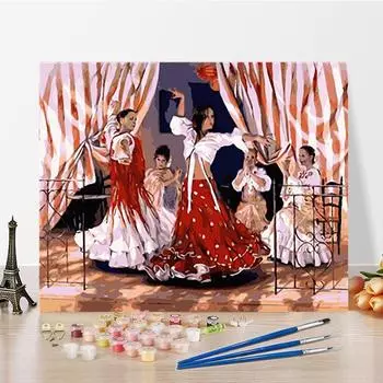 DIY картина по номерам искусство украшения дома хобби цифры живопись ремесла цифровая картина маслом 40x50cm no frame