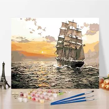 DIY картина по номерам ремесла цифровая картина маслом украшение дома искусство цифры живопись хобби 40x50cm no frame