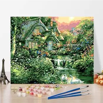 DIY Картина по номерам Ремесла Цифровая живопись маслом Искусство Хобби Картина по номерам Украшение дома 40x50cm no frame