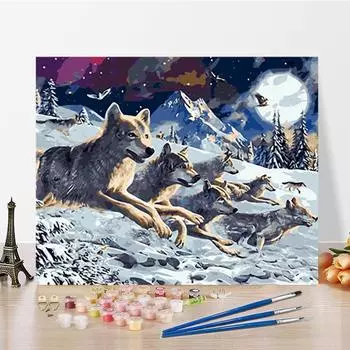 DIY Картина по номерам Ремесла Цифровая живопись маслом Искусство Домашнее украшение Хобби Живопись по номерам 40x50cm no frame