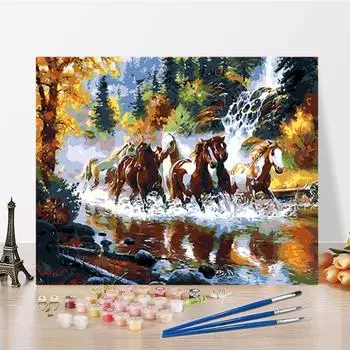 DIY Картина по номерам Ремесла Цифровая живопись маслом Искусство Домашнее украшение Цифры Живопись Хобби 40x50cm no frame