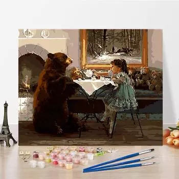 DIY Картина по номерам Ремесла Хобби Цифровая картина маслом Украшение дома Цифры Искусство рисования 40x50cm no frame