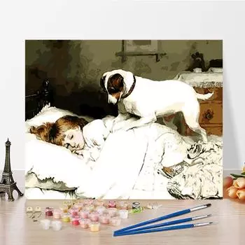 DIY Картина по номерам Ремесла Хобби Цифровая картина маслом Цифры Живопись Искусство Украшение дома 40x50cm no frame