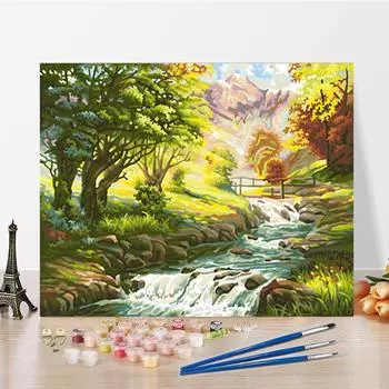 DIY Живопись по номерам Ремесла Хобби Украшение дома Цифровая масляная живопись Цифры Живопись Искусство 40x50cm no frame