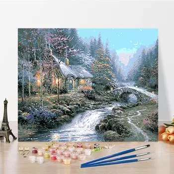 DIY картина по номерам ремесла искусство цифры живопись украшение дома цифровая живопись маслом хобби 40x50cm no frame