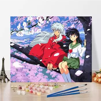 DIY картина по номерам ремесла искусство хобби цифры живопись украшение дома цифровая картина маслом 40x50cm no frame