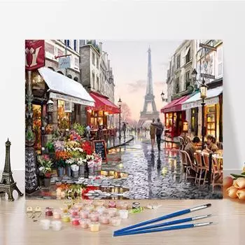 DIY Картина по номерам Ремесла Картина по номерам Цифровая живопись маслом Хобби Украшение дома Искусство 40x50cm no frame