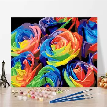 DIY Живопись по номерам Ремесла Живопись по номерам Цифровая живопись маслом Искусство Домашнее украшение Хобби 40x50cm no frame