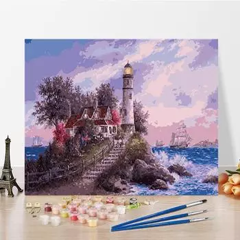 DIY Картина по номерам Ремесла Украшение дома Искусство Цифровая живопись маслом Хобби Живопись по номерам 40x50cm no frame