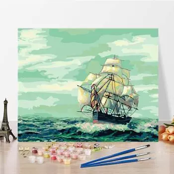 DIY Картина по номерам Ручная цифровая картина маслом Холст Цифры Живопись по номерам Картина маслом 40x50cm no frame