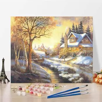 DIY картина по номерам ручная роспись холст номера картина маслом цифровая картина маслом украшение дома 40x50cm no frame