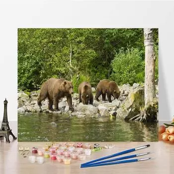 DIY картина по номерам ручная роспись украшения дома холст цифры картина маслом цифровая картина маслом 40x50cm no frame