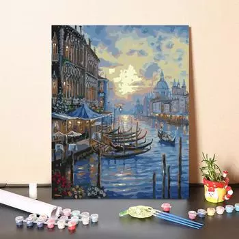 DIY Картина по номерам Украшение дома Цифровая картина маслом Холст Цифры Картина маслом Искусство 40x50cm no frame