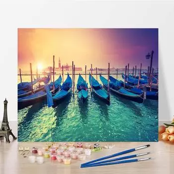 DIY Картина по номерам Украшение дома Цифровая живопись маслом Цифры Картина маслом Ручная роспись холст 40x50cm no frame