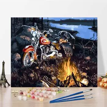 DIY Картина по номерам Украшение дома Холст Цифровая картина маслом Художественные цифры Картина маслом 40x50cm no frame