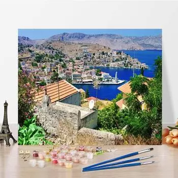 DIY картина по номерам украшения дома цифры картина маслом холст ручная роспись цифровая картина маслом 40x50cm no frame