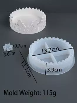 DIY Кольцо Календарь Подсвечник Силиконовая Форма Гипс Хранение Украшения Формы Цветочный Горшок Цемент Поделки Подарки Форма Главная Декоративная