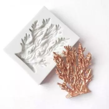 DIY Коралловый Шоколад Силиконовая Форма Помадка Торт Кухня Плесень Инструменты Для Украшения белый