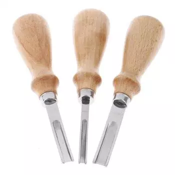 DIY кожаный ремесленный станок для снятия фасок, нож для снятия фаски, режущий ручной инструмент с деревянной ручкой 8mm белый