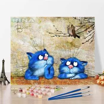 DIY краска по номерам холст цифровая картина маслом цифры картина маслом искусство украшения дома 40x50cm no frame