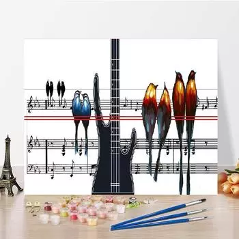 DIY краска по номерам холст номера картина цифровой масляной живописи номера Масло Картина Главная украшение 40x50cm no frame