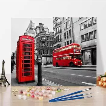 DIY краска по номерам искусство цифровая картина маслом холст украшения дома цифры картина маслом 40x50cm no frame