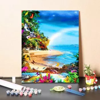 DIY краска по номерам набор для рисования маслом холст DIY картина маслом по номерам настенные художественные украшения для дома подарок искусство и хобби 40x50cm no frame