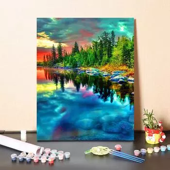 DIY краска по номерам набор для рисования маслом холст DIY картина маслом по номерам настенные художественные украшения для дома подарок искусство и хобби 40x50cm no frame