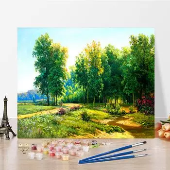 DIY краска по номерам набор для рисования маслом холст DIY картина маслом по номерам настенные художественные украшения для дома подарок искусство и хобби 40x50cm no frame