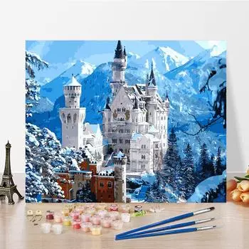 DIY краска по номерам набор для рисования маслом холст DIY картина маслом по номерам настенные художественные украшения для дома подарок искусство и хобби 40x50cm no frame