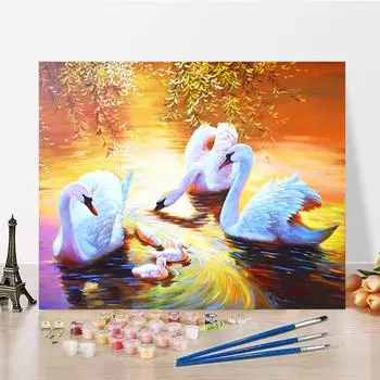 DIY краска по номерам набор для рисования маслом холст DIY картина маслом по номерам настенные художественные украшения для дома подарок искусство и хобби 40x50cm no frame