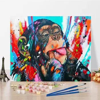 DIY краска по номерам набор для рисования маслом холст DIY картина маслом по номерам настенные художественные украшения для дома подарок искусство и хобби