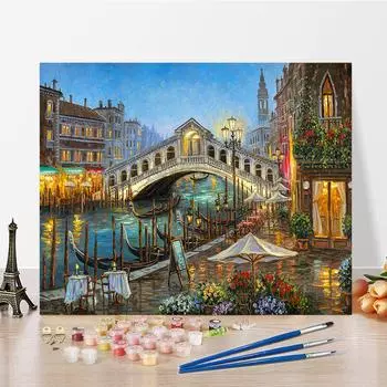 DIY краска по номерам набор для рисования маслом холст DIY картина маслом по номерам настенные художественные украшения для дома подарок искусство и хобби 40x50cm no frame