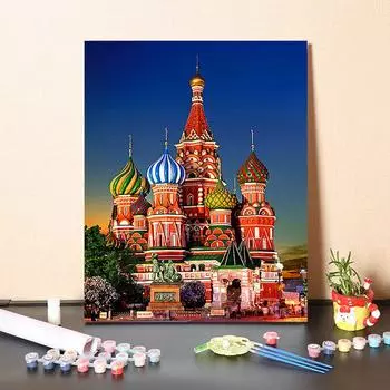 DIY краска по номерам набор для рисования маслом холст DIY картина маслом по номерам настенные художественные украшения для дома подарок искусство и хобби 40x50cm no frame