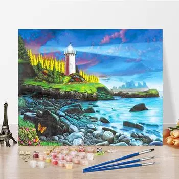 DIY краска по номерам набор для рисования маслом холст DIY картина маслом по номерам настенные художественные украшения для дома подарок искусство и хобби 40x50cm no frame