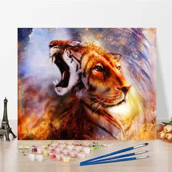 DIY краска по номерам набор для рисования маслом холст DIY картина маслом по номерам настенные художественные украшения для дома подарок искусство и хобби 40x50cm no frame