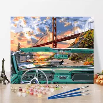 DIY краска по номерам набор для рисования маслом холст DIY картина маслом по номерам настенные художественные украшения для дома подарок искусство и хобби 40x50cm no frame