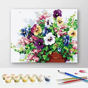 DIY краска по номерам набор для рисования маслом холст DIY картина маслом по номерам настенные художественные украшения для домашнего декора 40x50cm no frame