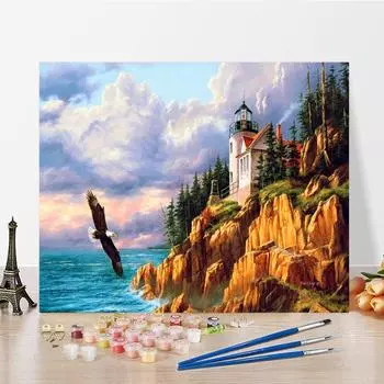 DIY краска по номерам набор для рисования маслом холст DIY картина маслом по номерам настенные художественные украшения для дома подарок искусство и хобби 40x50cm no frame